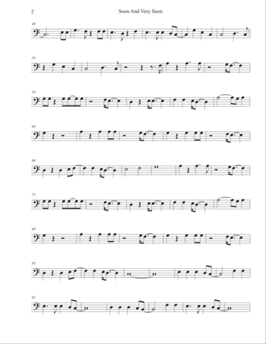 Soon And Very Soon Trombone Solo scores gallery preview page 2