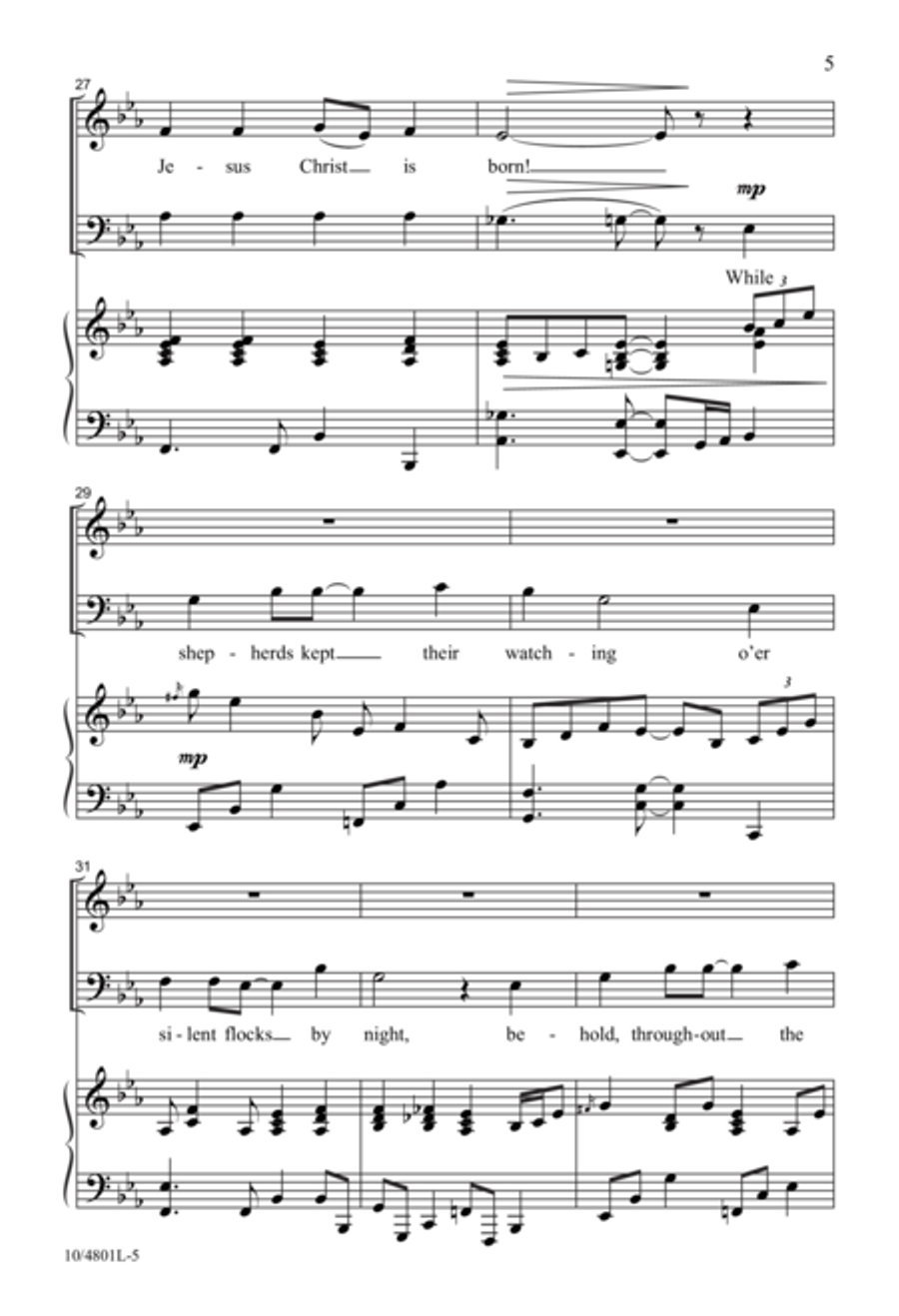 Amen! Tell It on the Mountain! 3-Part scores gallery preview page 5