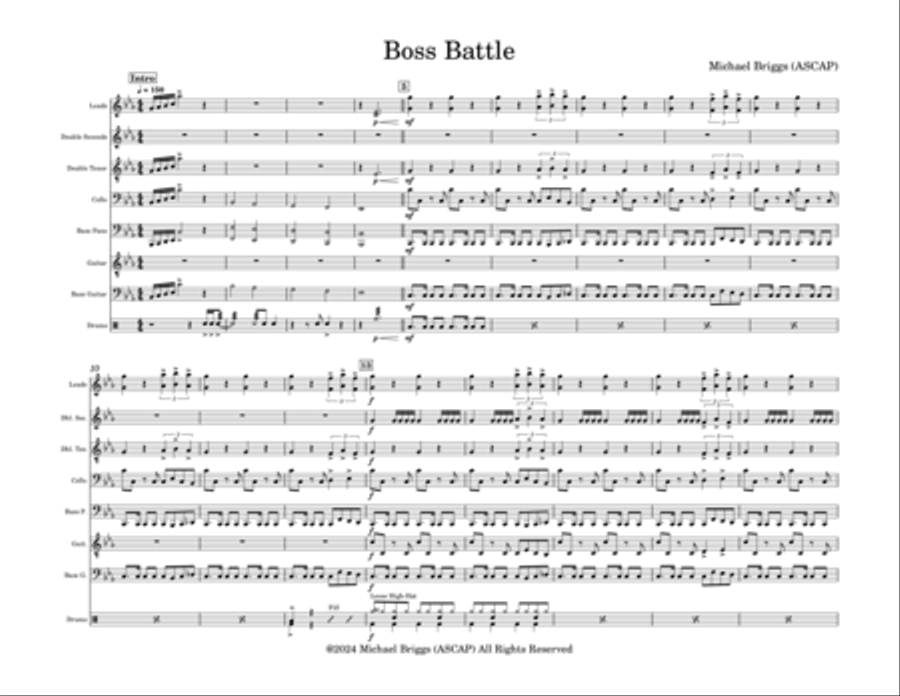 Boss Battle Jazz Ensemble scores gallery preview page 2