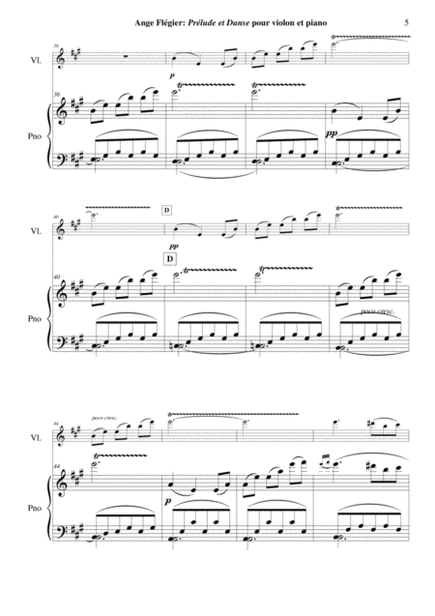 Ange Flégier: Prélude et Danse for violin and piano
