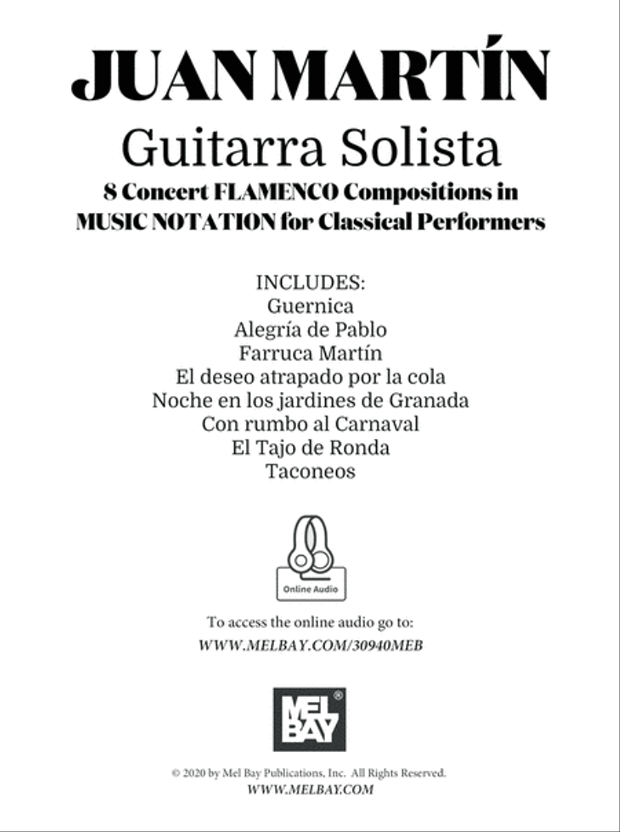 Guitarra Solista - 8 Concert Flamenco Compositions in Music Notation Acoustic Guitar scores gallery preview page 2