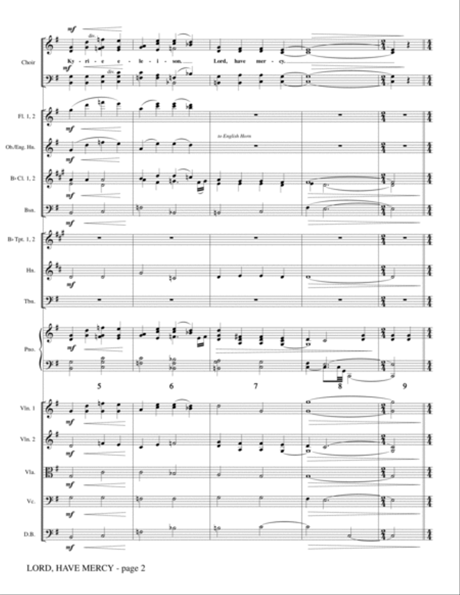 Lord Have Mercy - Full Score Choir scores gallery preview page 2