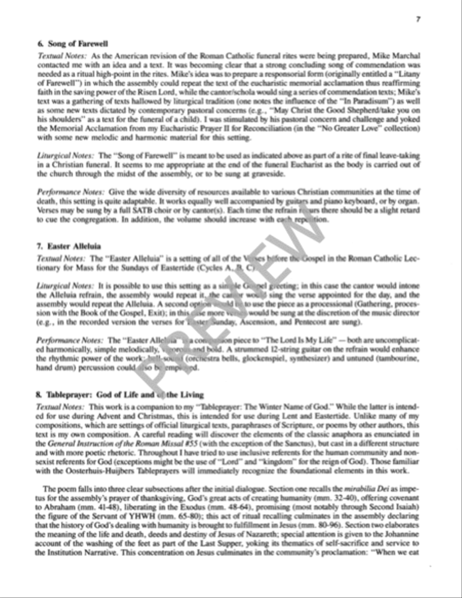 God of Life and of the Living - Music Collection Guitar scores gallery preview page 9