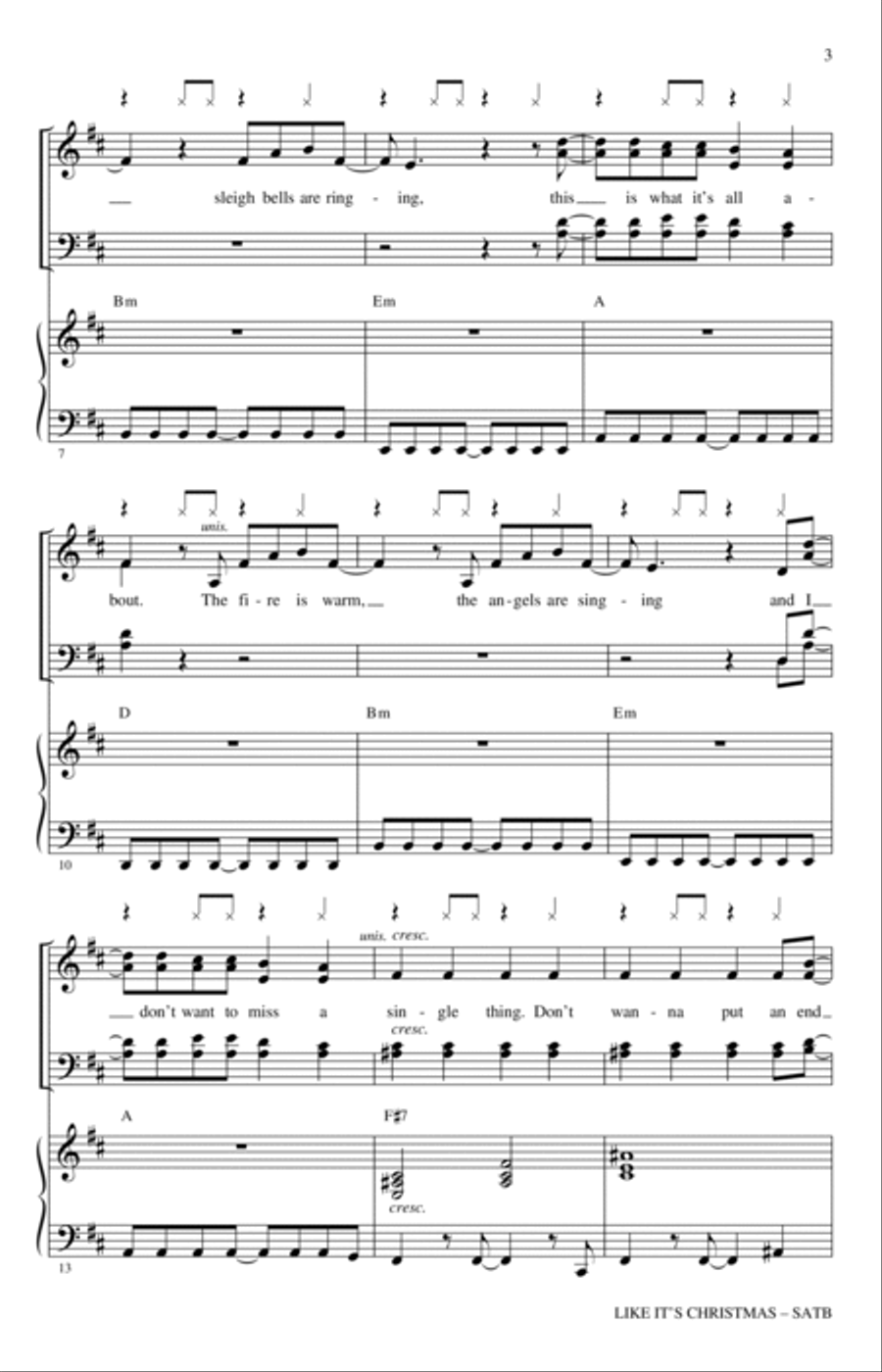 Like It's Christmas (arr. Mac Huff) 4-Part scores gallery preview page 2