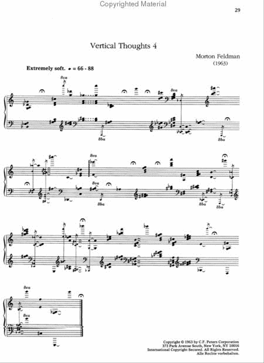 Solo Piano Works - 1950-64 Piano Solo scores gallery preview page 3