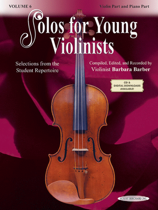 Book cover for Solos for Young Violinists, Volume 6
