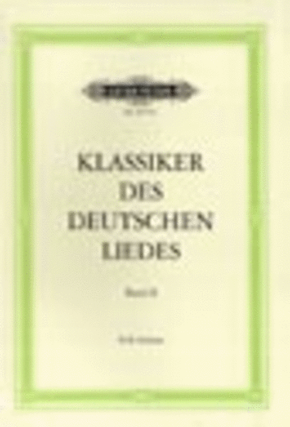 Classics of the German Lied  Sheet Music