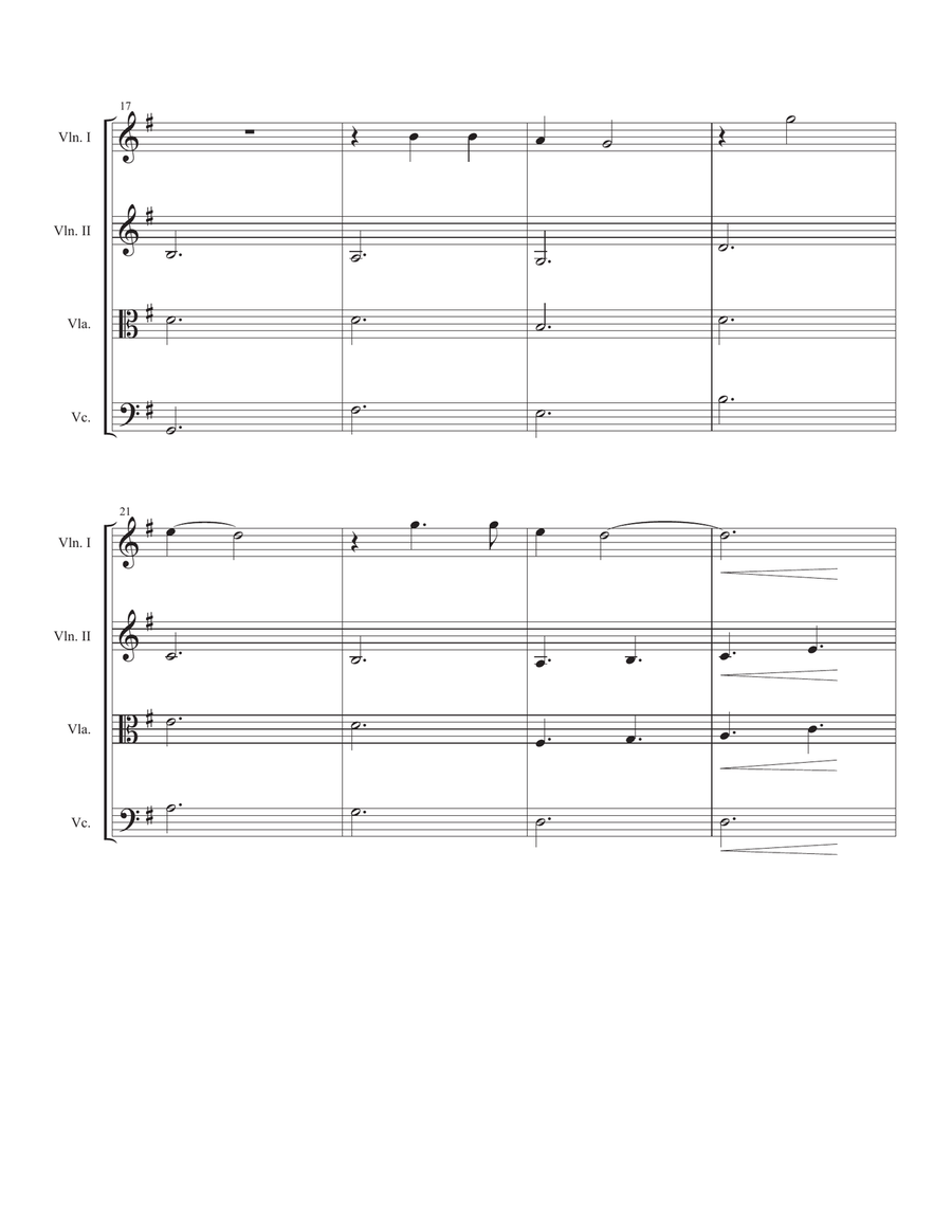Crystal Crystal String Quartet scores gallery preview page 3