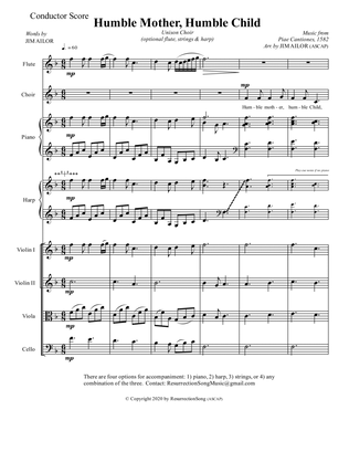 Humble Mother, Humble Child (Conductor Score)