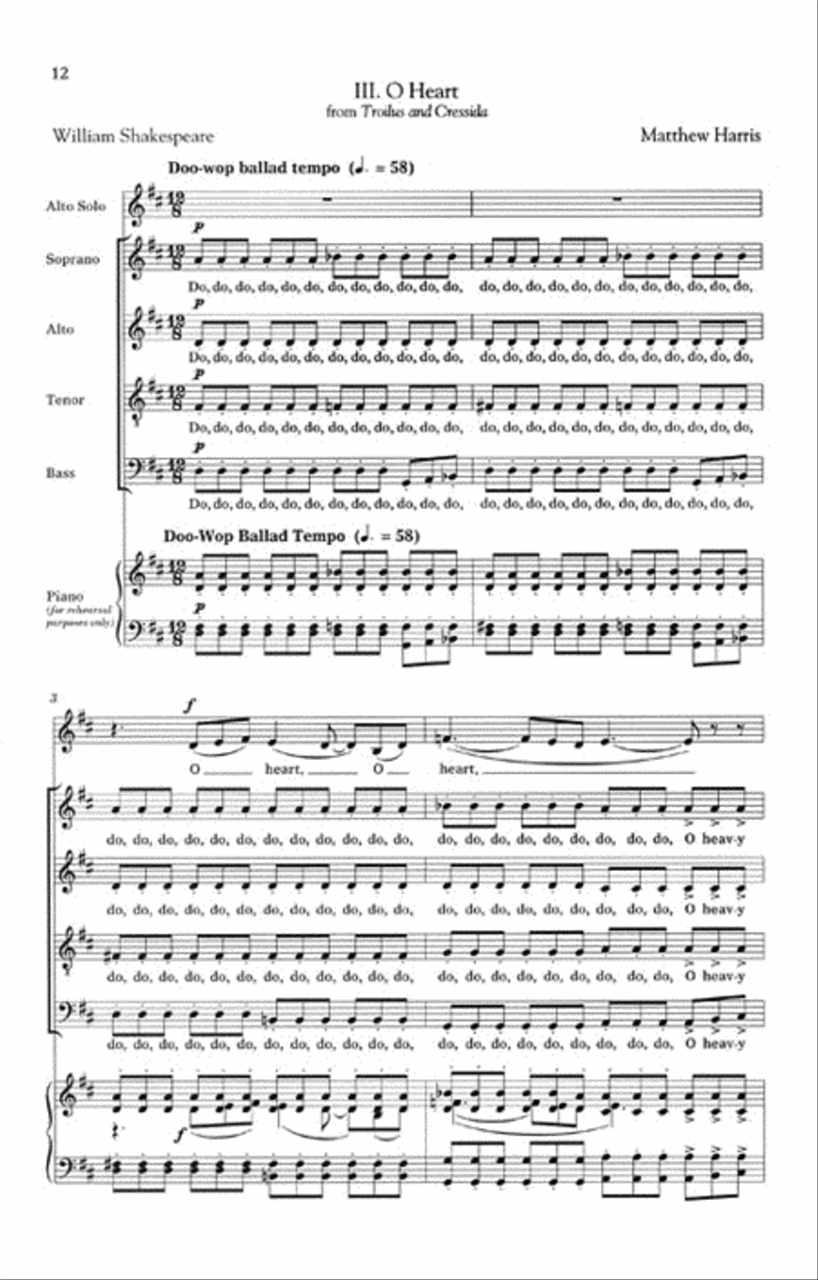 Shakespeare Songs, Book V 4-Part scores gallery preview page 4