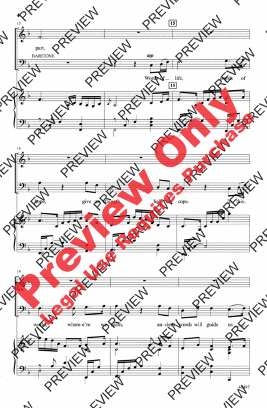 Ancient Words 3-Part scores gallery preview page 4