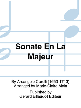 Sonate En La Majeur