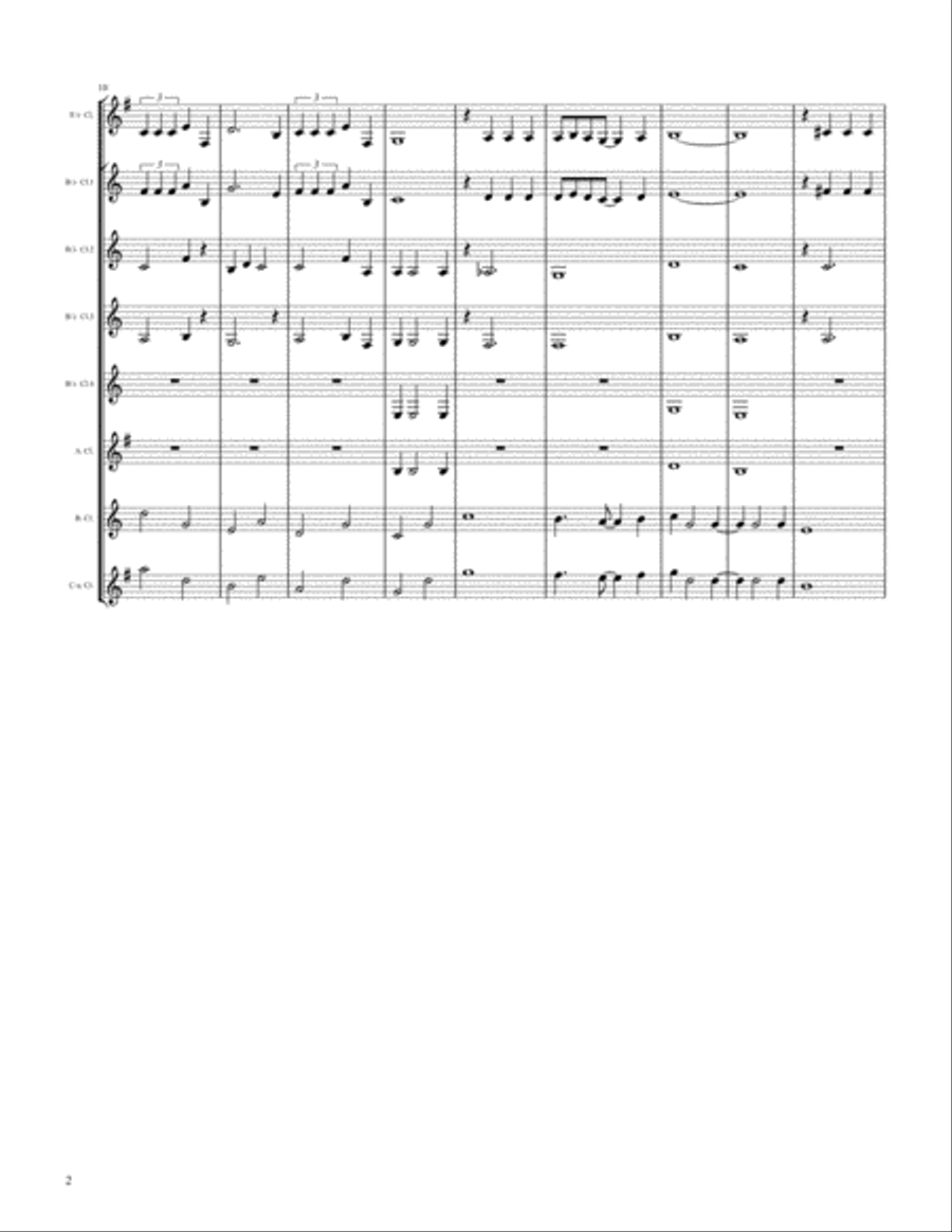 White Christmas Woodwind Quartet scores gallery preview page 2