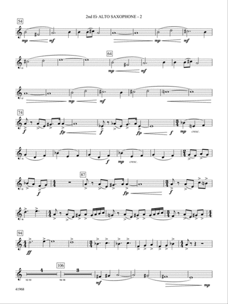 [Jungst]aposed: 2nd E-flat Alto Saxophone Concert Band scores gallery preview page 2