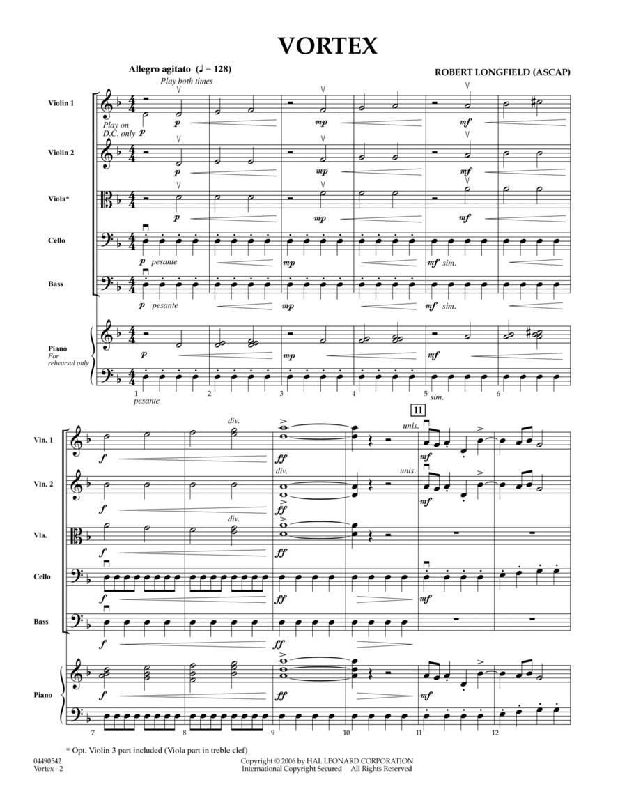 Vortex - Full Score