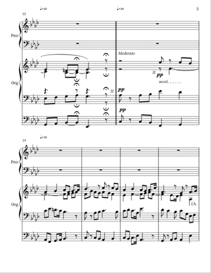 Pastorale in Ab Major for Organ Organ Solo scores gallery preview page 3