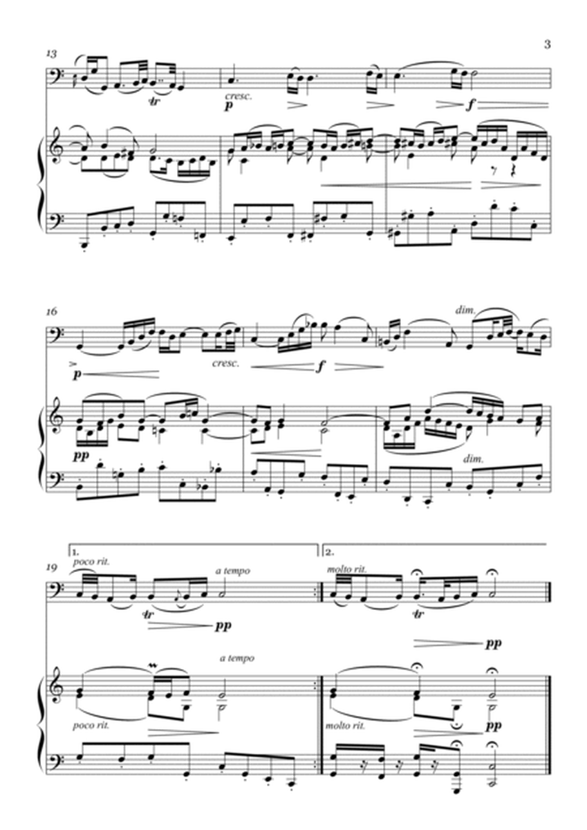 Bach - Air on The G String for Double Bass and Piano image number null