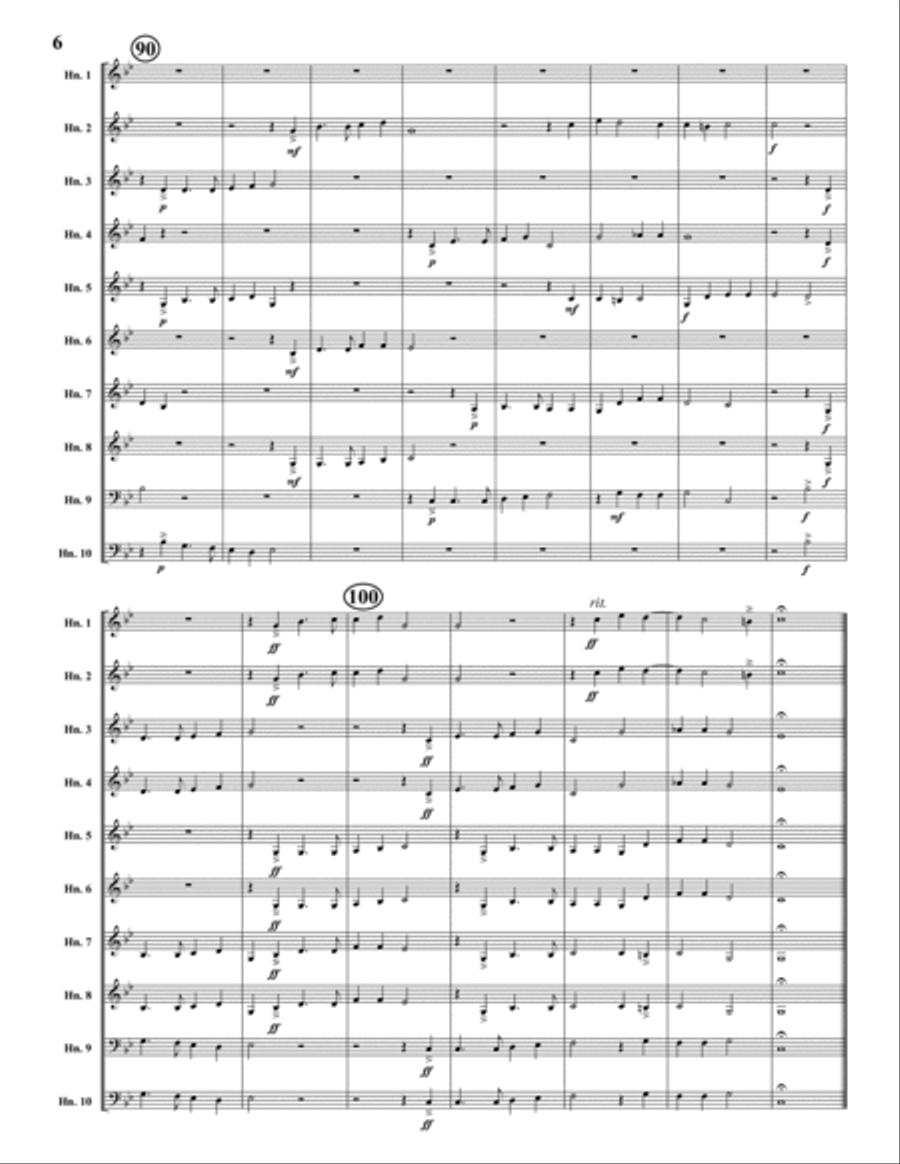 I'vo Piangendo I'vo Piangendo Large Ensemble scores gallery preview page 6