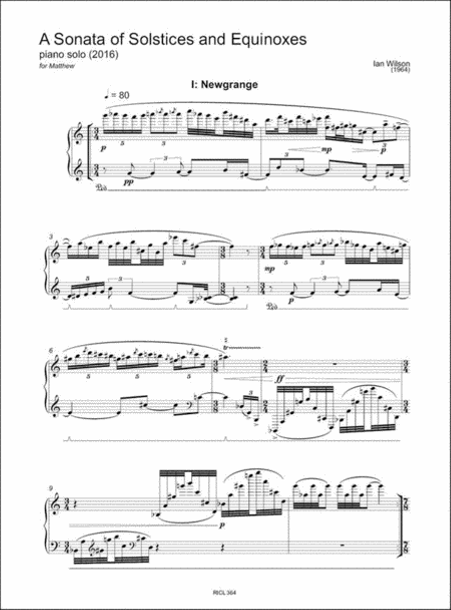 A Sonata of Solstices and Equinoxes Piano Solo scores gallery preview page 2