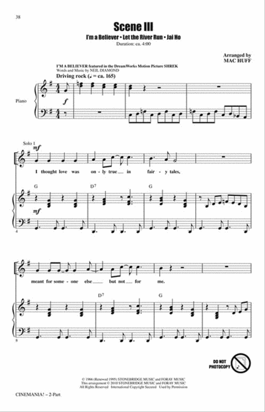 Cinemania! Movie Blockbusters in Concert 2-Part scores gallery preview page 6