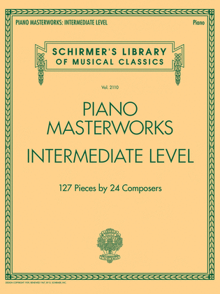 Book cover for Piano Masterworks - Intermediate Level