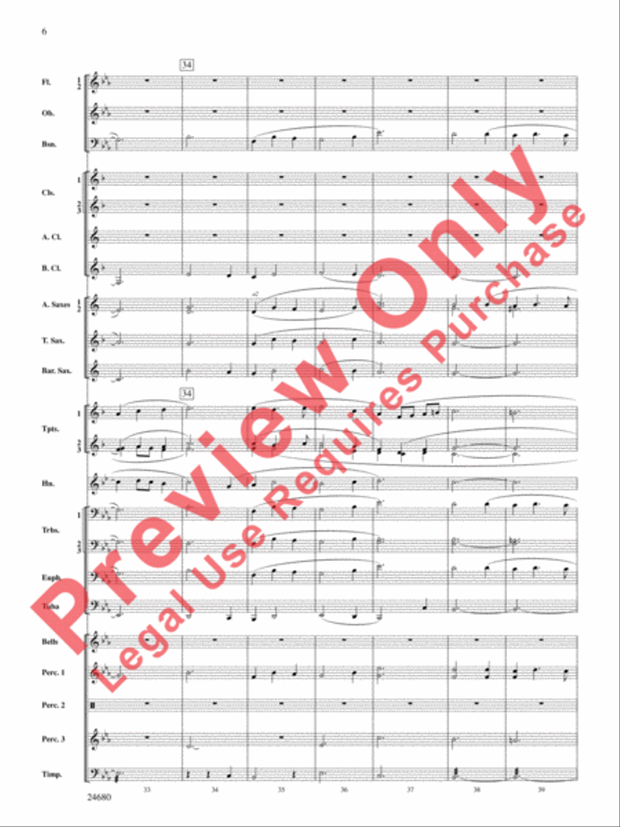Slumber, My Darling Concert Band scores gallery preview page 7