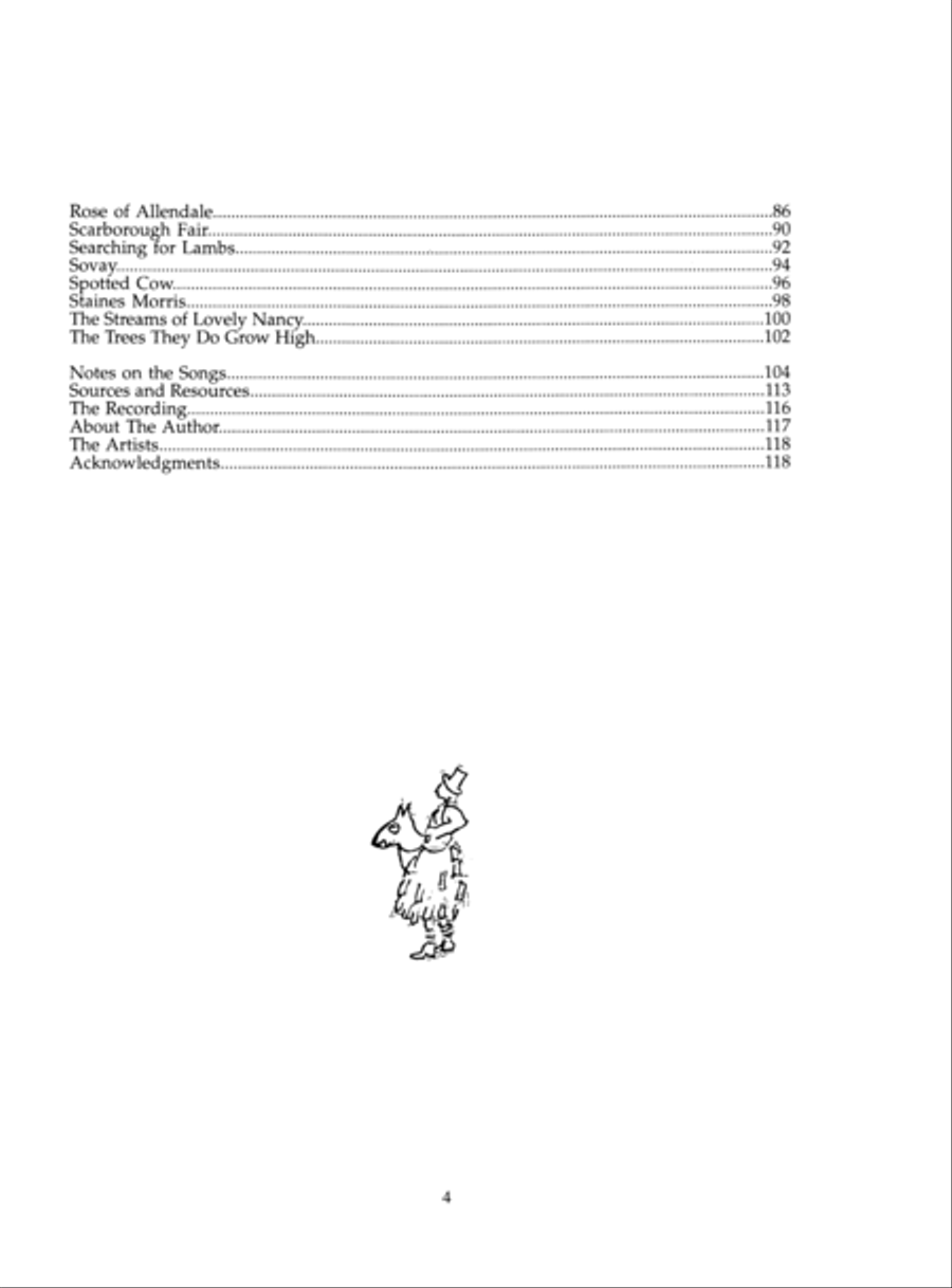 English Songs and Ballads for Appalachian Dulcimer