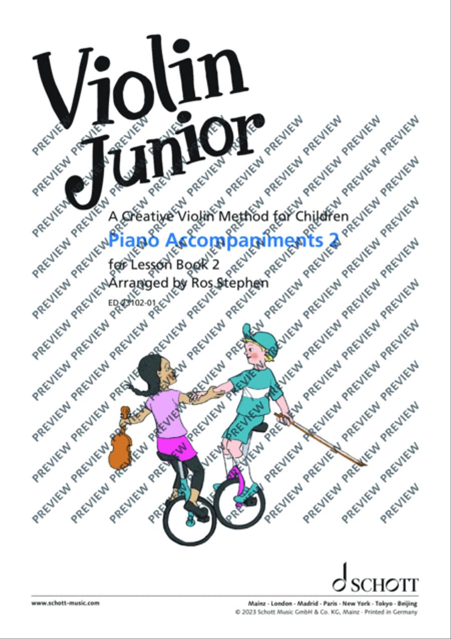 Violin Junior: Piano accompaniments 2 Violin Solo scores gallery preview page 2