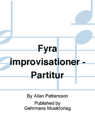 Fyra improvisationer - Partitur