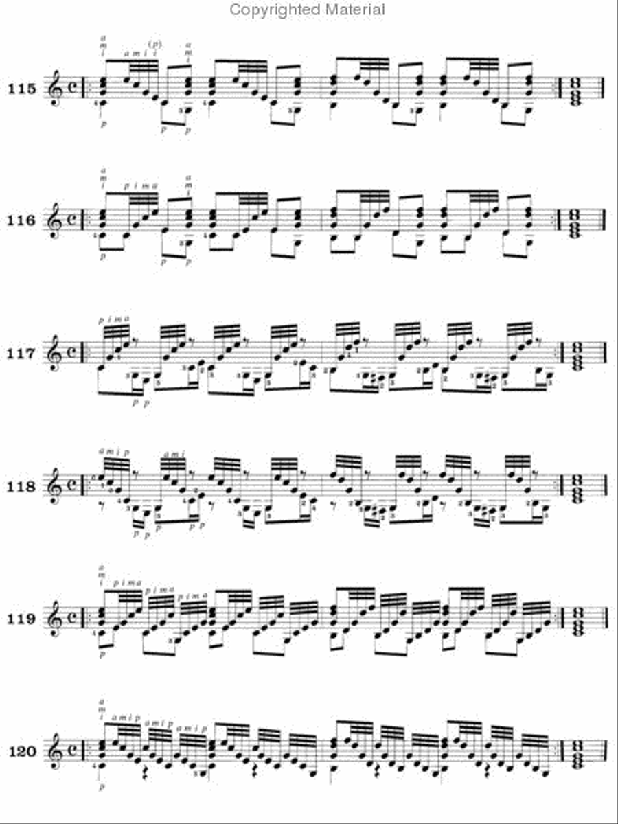 120 Right-Hand Studies Acoustic Guitar scores gallery preview page 3