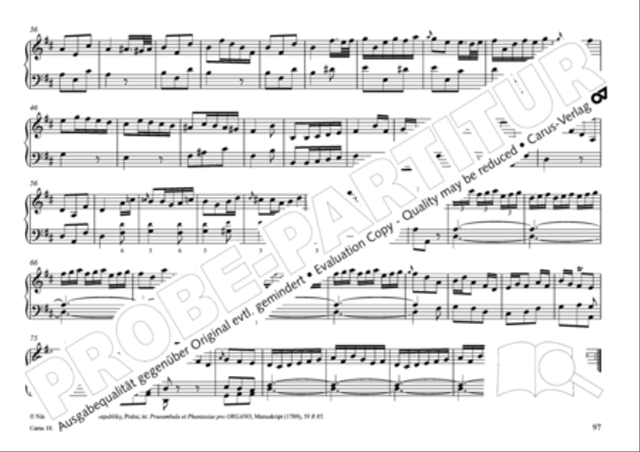 Pastoral music for organ, vol. 2: Germany, Bohemia, Austria, South Tyrol Organ Solo scores gallery preview page 98
