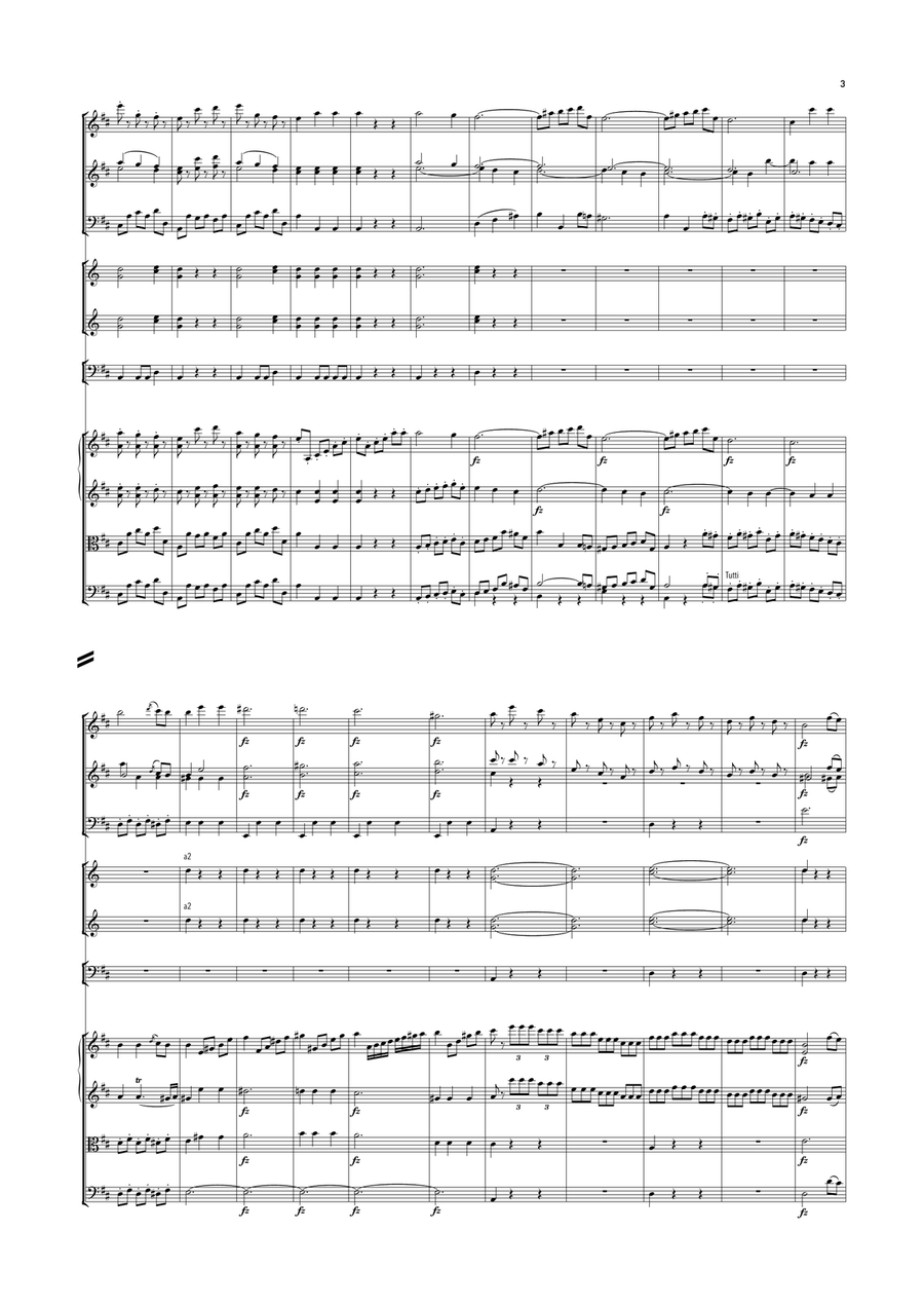 Haydn - Symphony No.93 in D major, Hob.I:93 Full Orchestra scores gallery preview page 3