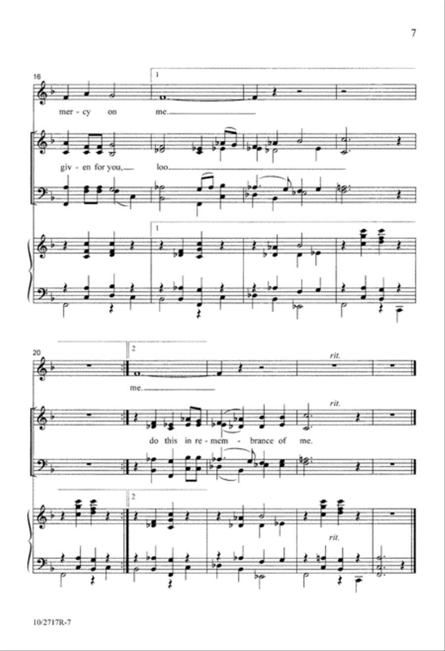 Four Communion Responses Four Communion Responses 4-Part scores gallery preview page 7