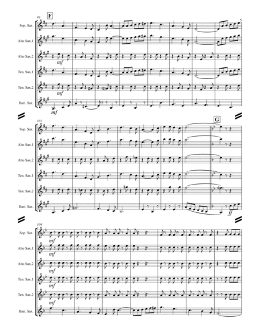 Seventy Six Trombones Woodwind Quintet scores gallery preview page 6