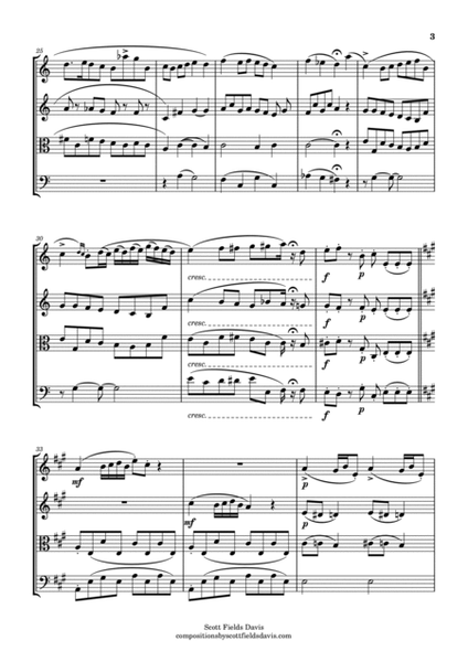 Nocturne No. 15 by John Field, arranged for string quartet by Scott Fields Davis image number null