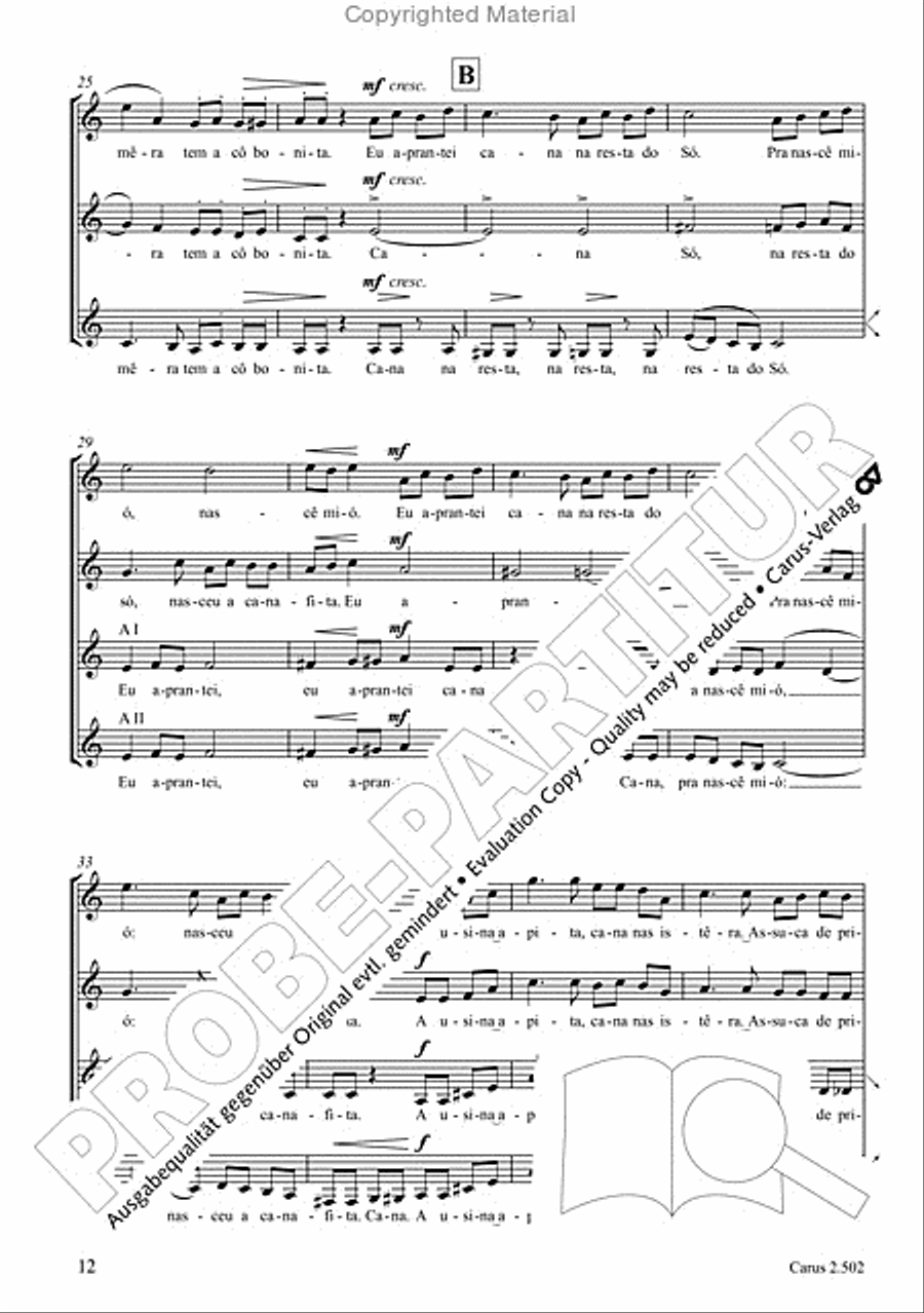 Makumbebe II. Latin American Choral Repertoire. Carmina mundi. Music + CD Choir scores gallery preview page 13
