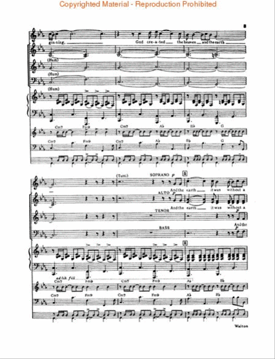 The Creation (Full/Vocal Score) 4-Part scores gallery preview page 3
