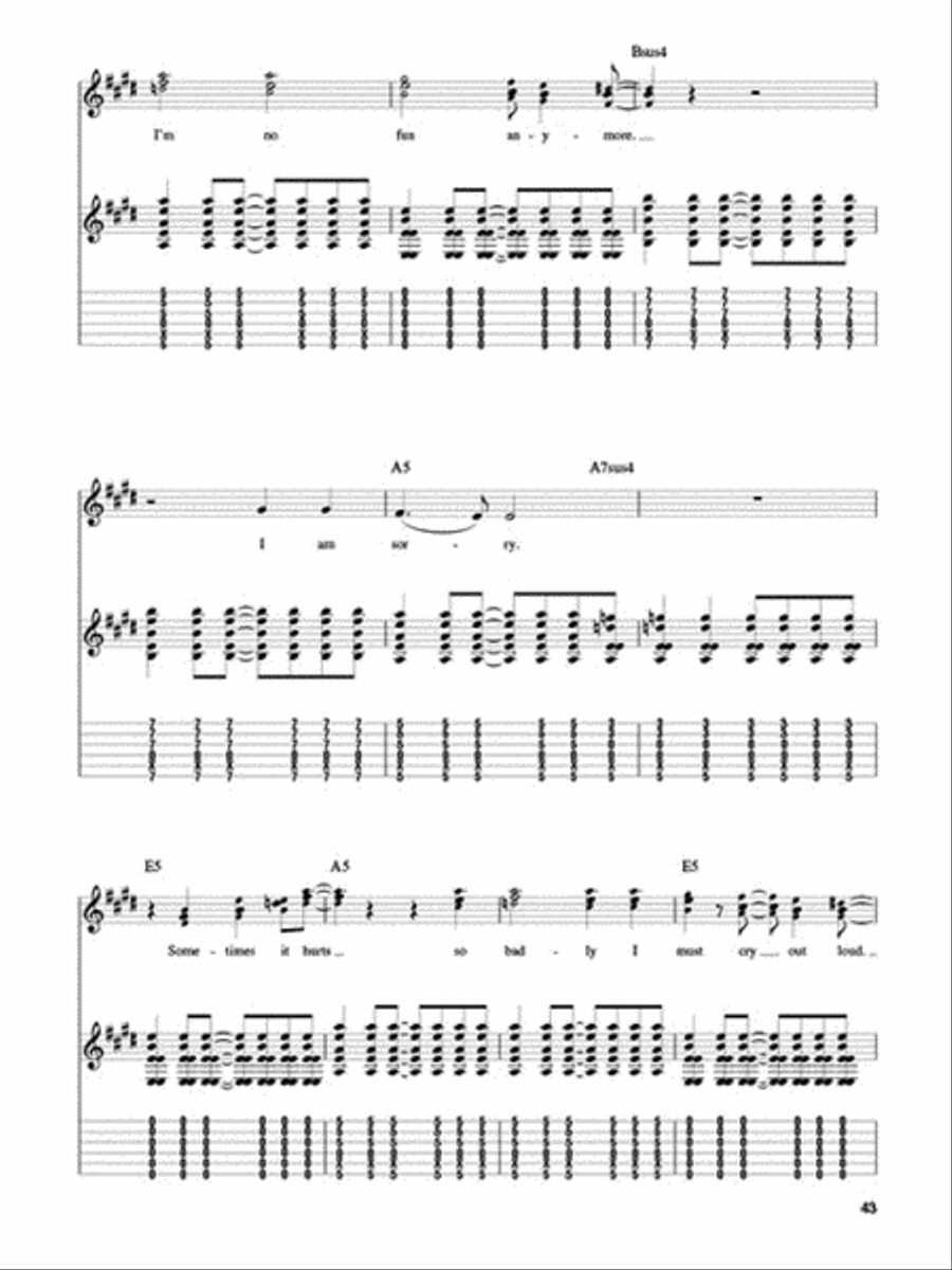 Crosby, Stills & Nash Guitar Tablature scores gallery preview page 4