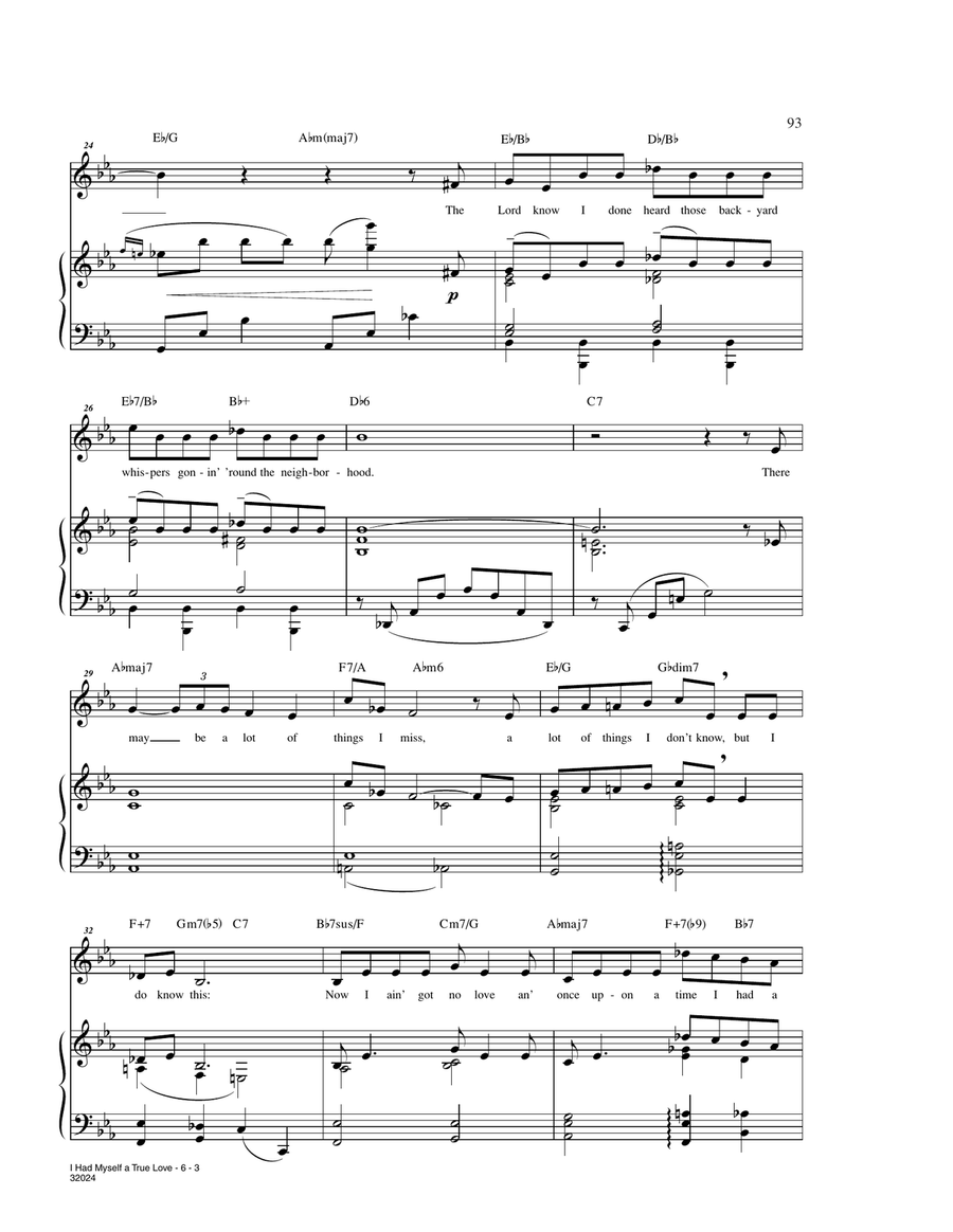 I Had Myself A True Love (from St. Louis Woman) Voice scores gallery preview page 3