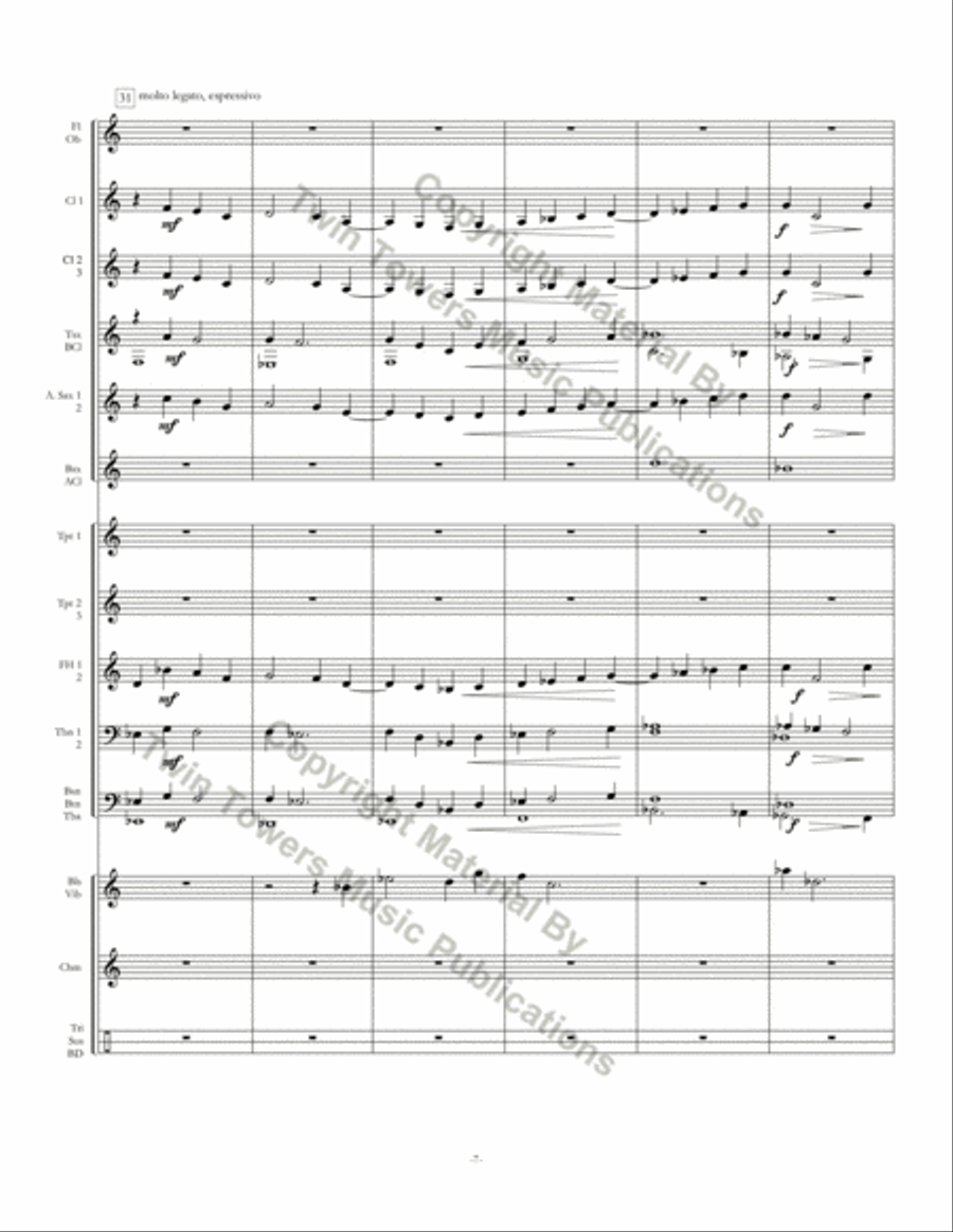 Nocturne Concert Band scores gallery preview page 8