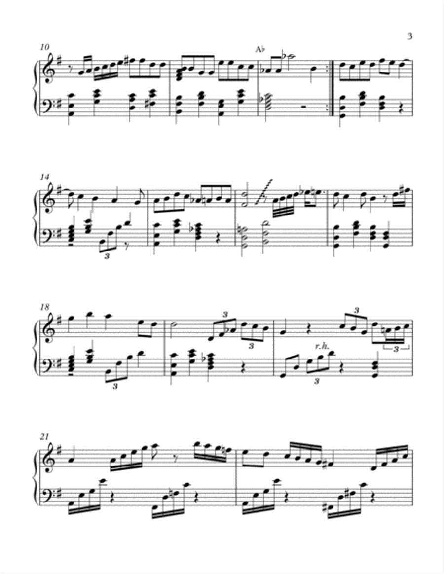 Alone Again Harp scores gallery preview page 3