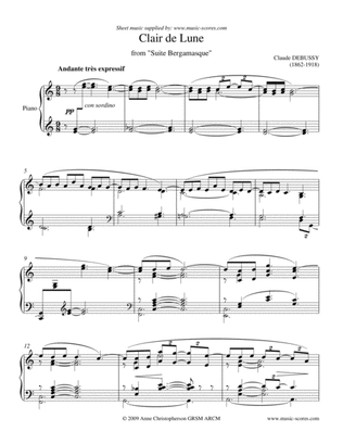 Clair de Lune - C major