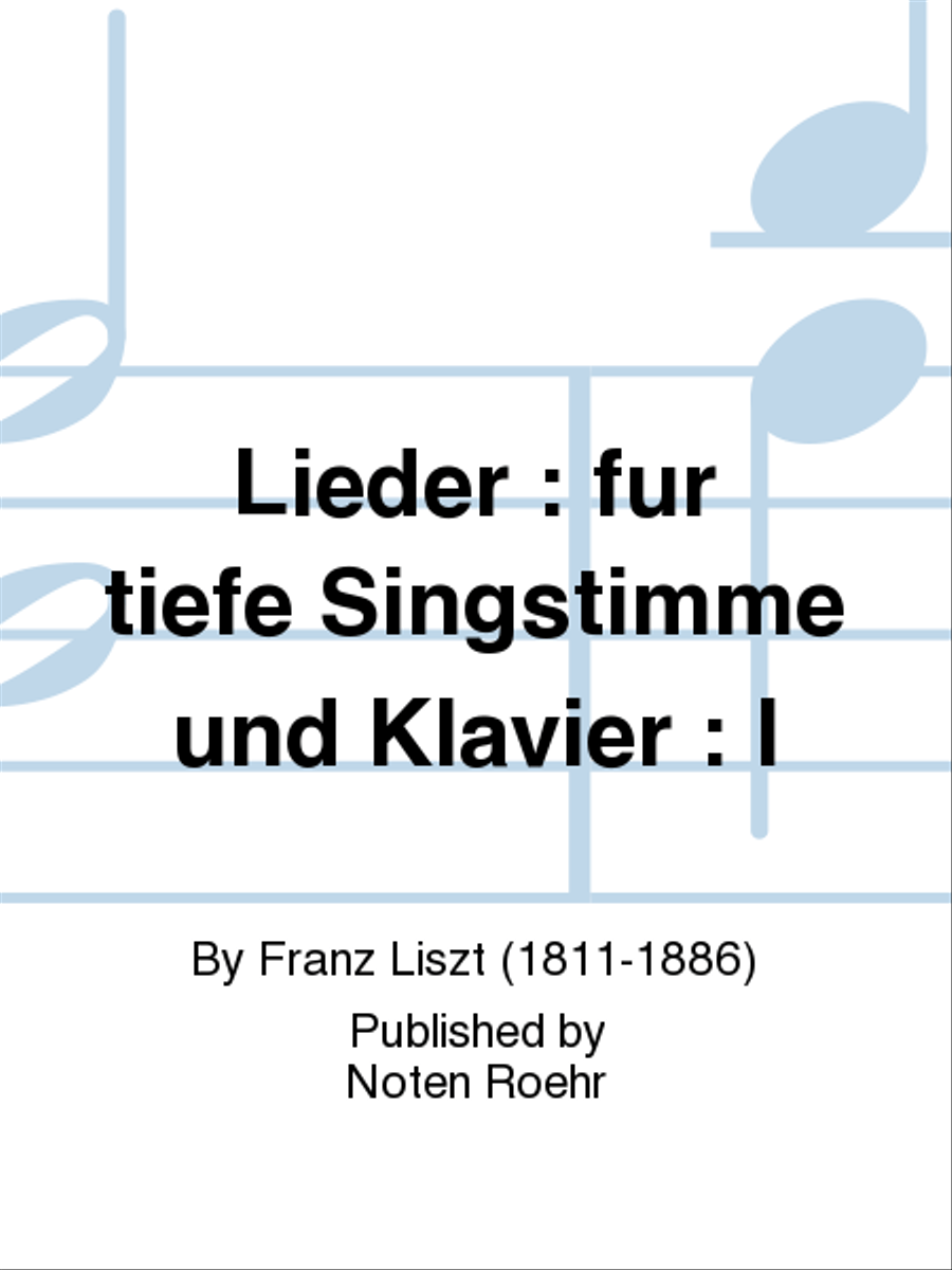 Lieder Low Voice scores gallery preview page 1
