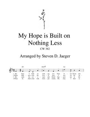 My Hope Is Built on Nothing Less - CW 382 - Bb Sax