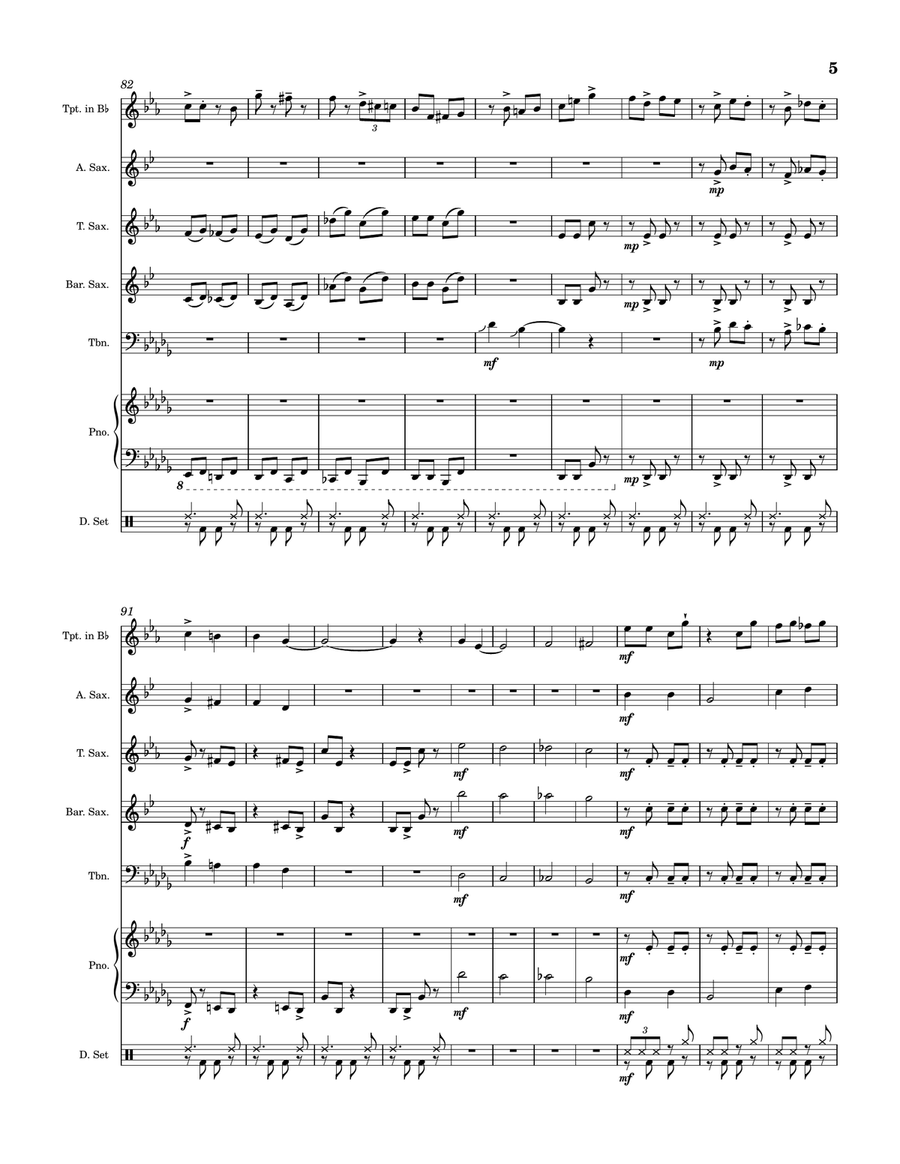 Rat Jazz Jazz Ensemble scores gallery preview page 5
