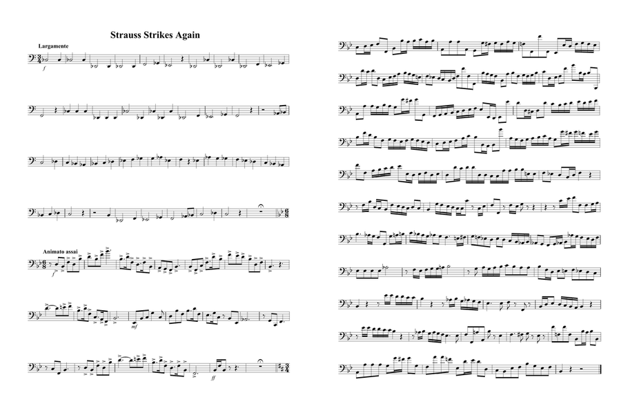HInterbichler - 11 Orchestral Etudes for Bass Trombone Bass Trombone scores gallery preview page 3