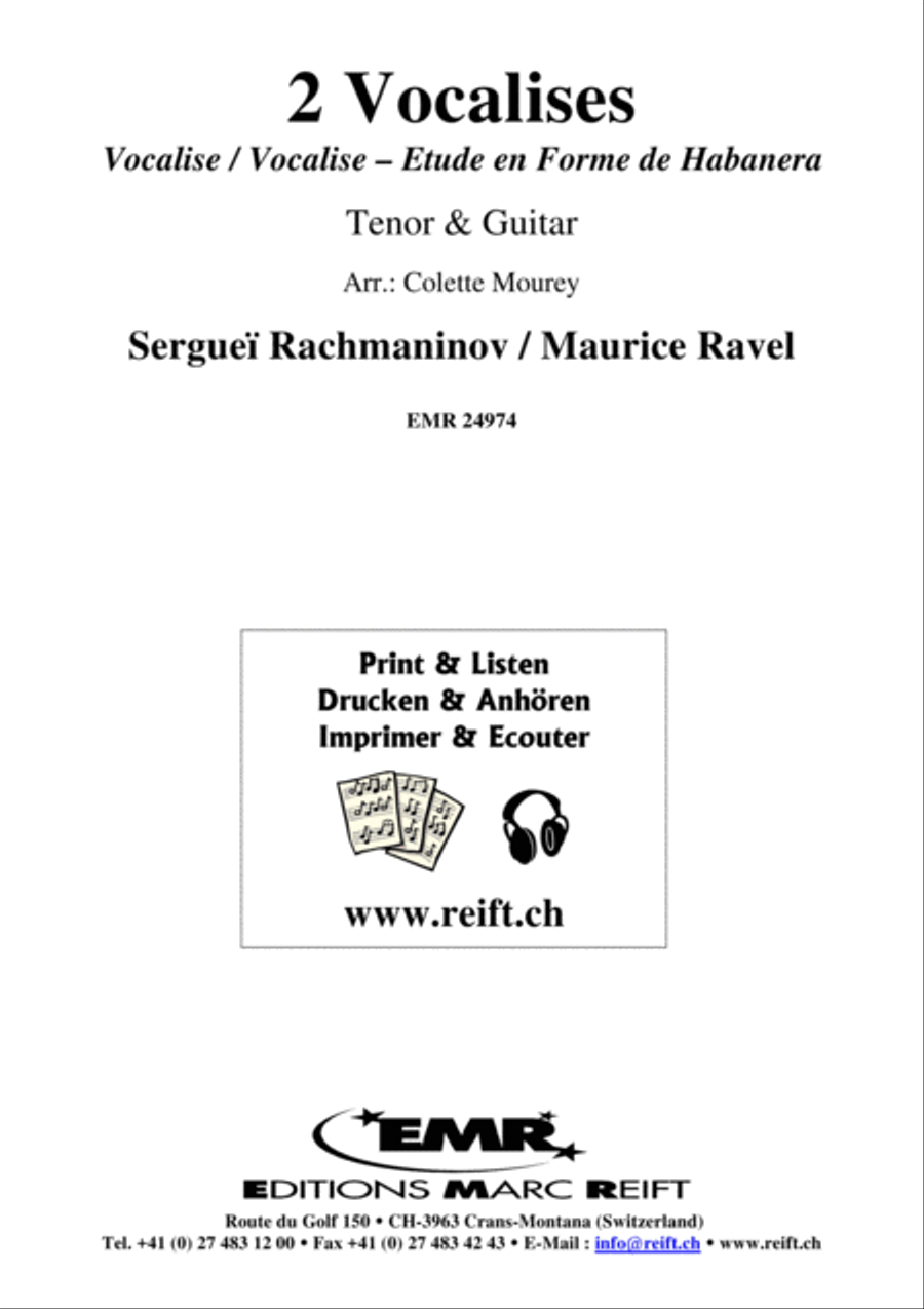 2 Vocalises Guitar scores gallery preview page 2