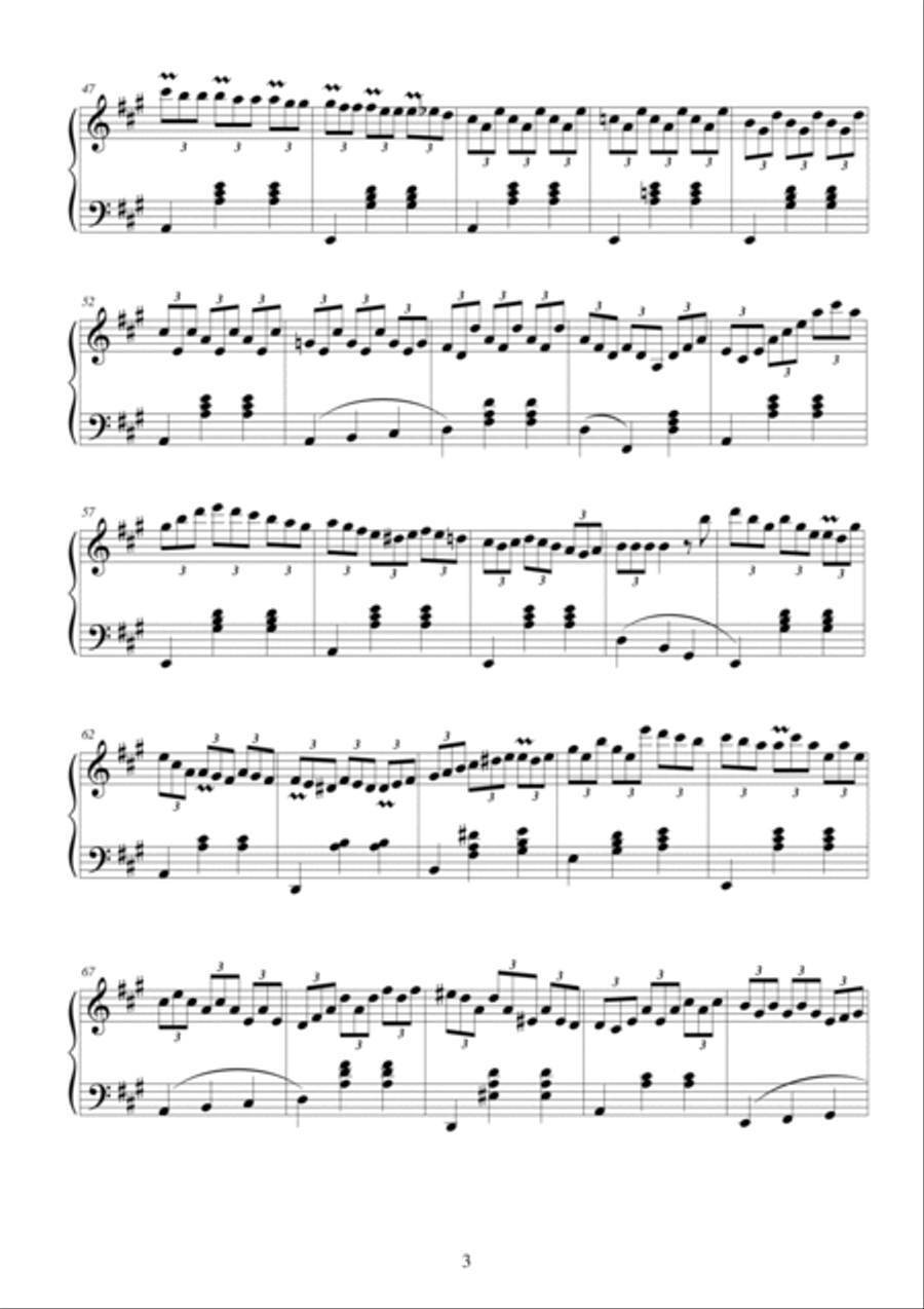 2 Waltzes for piano - CS058 4-Part scores gallery preview page 3