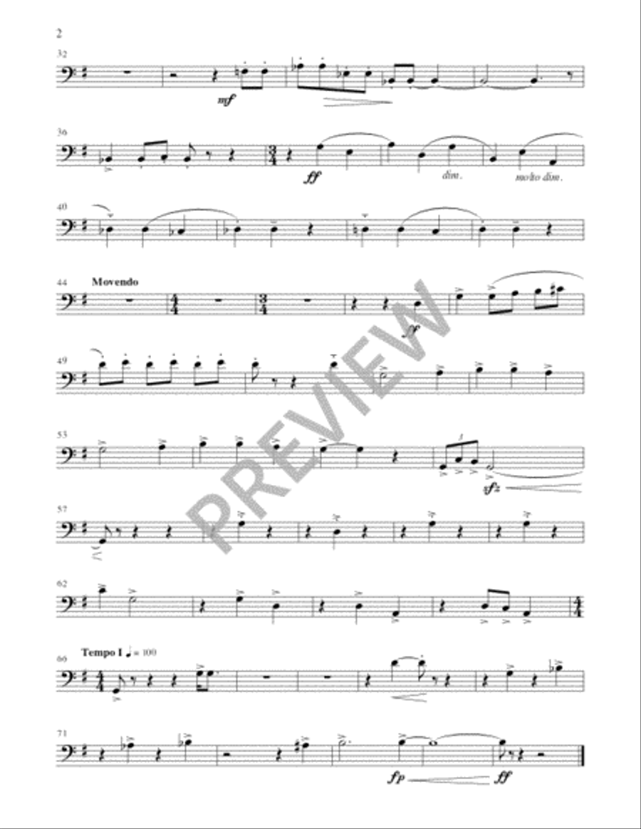 Gaudeamus! Trombone scores gallery preview page 16