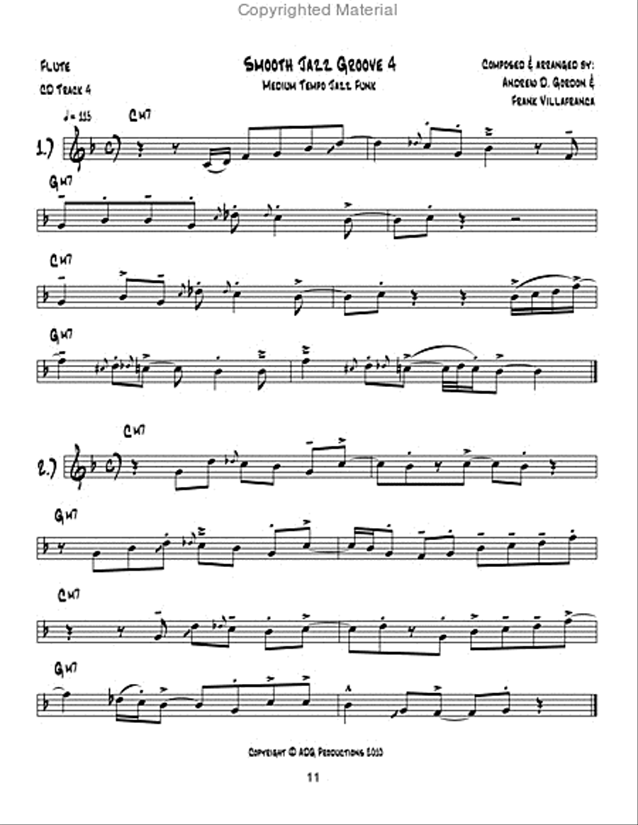 Ultra Smooth Jazz Grooves for Flute by Andrew D. Gordon Flute